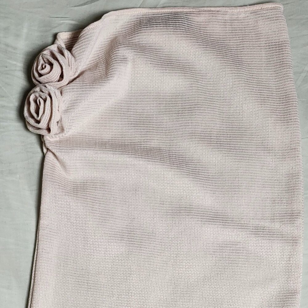 Lioness Mini Dress Bodycon Strapless Size XS Color Ivory / Cream